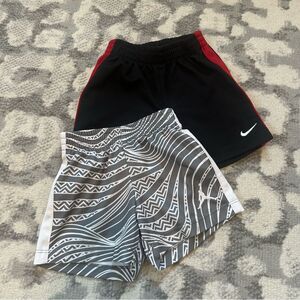 Nike / Nike Jordan 12m Baby Boys Athletic Shorts Bundle Black Red Pattern